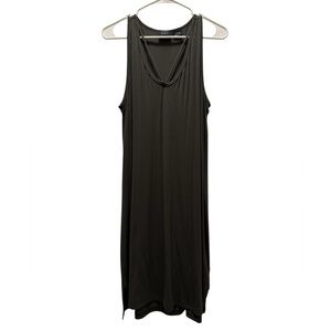 Press Dress Olive green sleeveless dress with fun v-neck front. Olive green. M